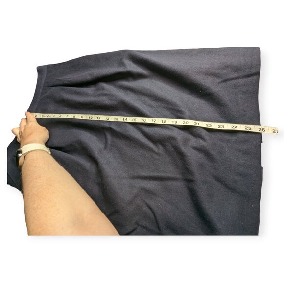 Vintage Sag Harbor Navy Blue Lined Wool Pencil Skirt Size 14 - Picture 10 of 12